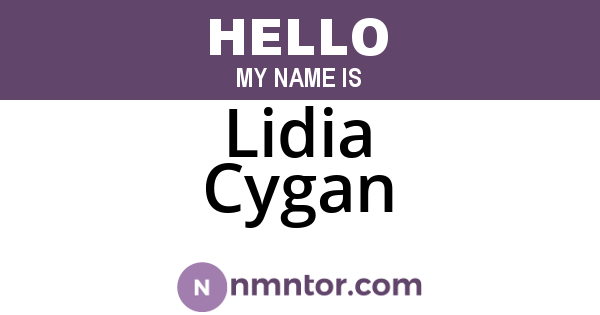 Lidia Cygan