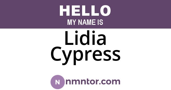 Lidia Cypress