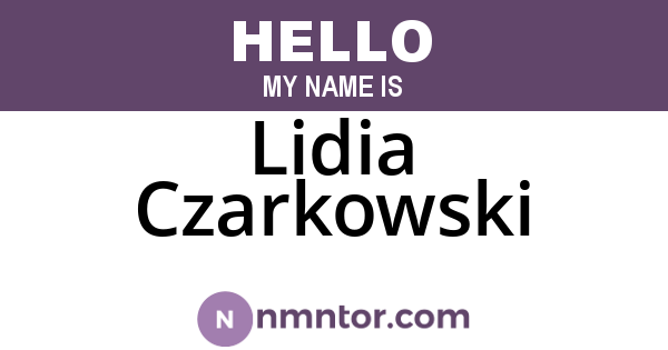 Lidia Czarkowski