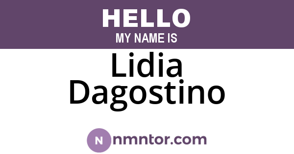 Lidia Dagostino