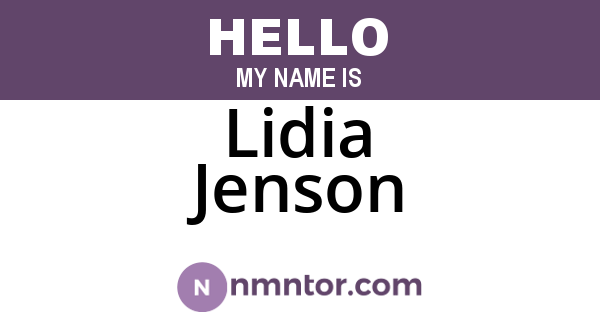 Lidia Jenson