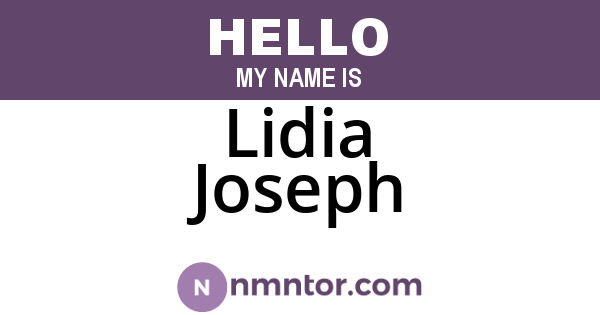 Lidia Joseph