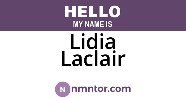 Lidia Laclair