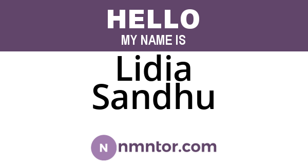 Lidia Sandhu