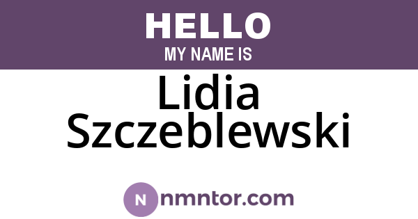 Lidia Szczeblewski