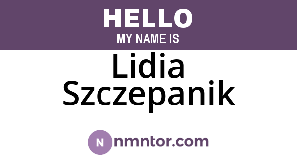 Lidia Szczepanik
