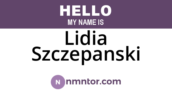 Lidia Szczepanski