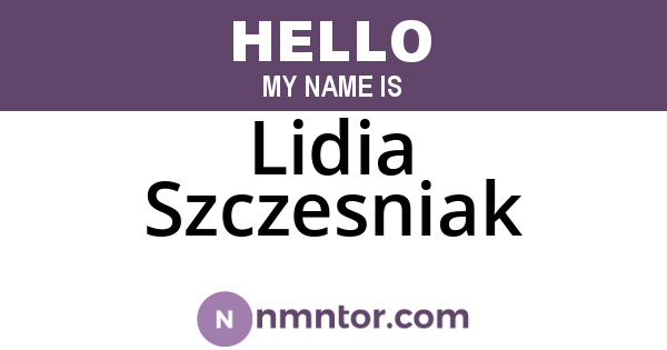 Lidia Szczesniak