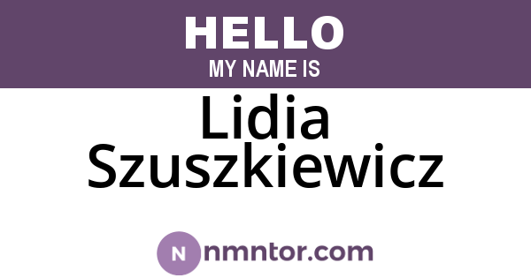 Lidia Szuszkiewicz