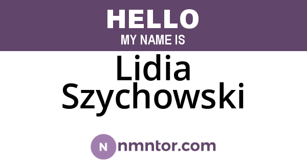 Lidia Szychowski
