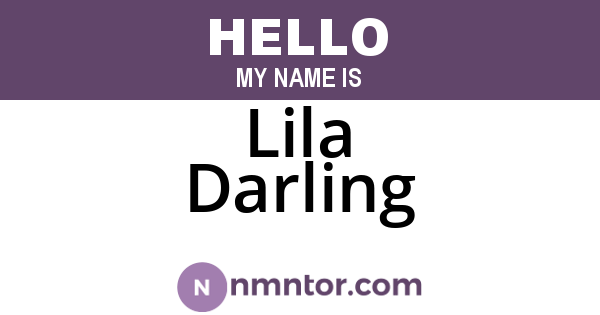 Lila Darling