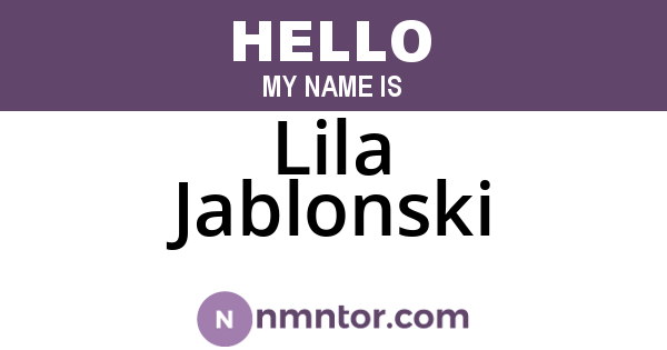 Lila Jablonski