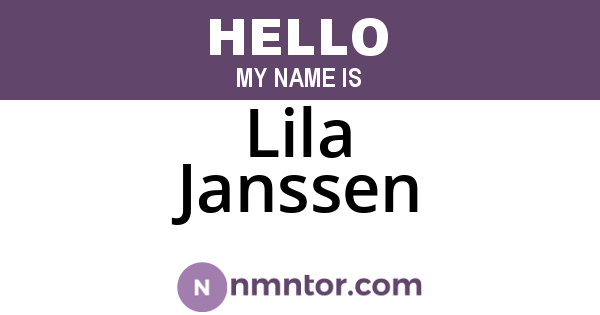 Lila Janssen