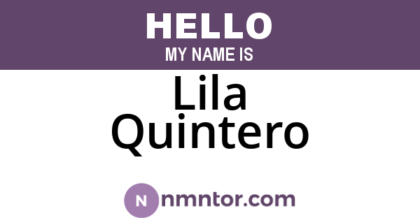 Lila Quintero