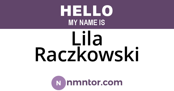 Lila Raczkowski