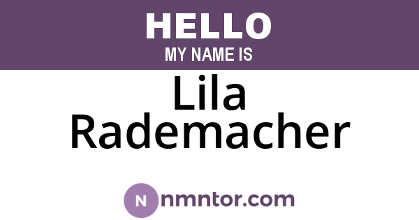 Lila Rademacher