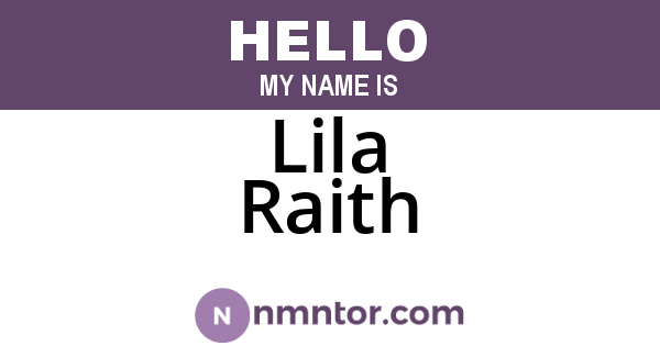 Lila Raith