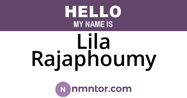 Lila Rajaphoumy