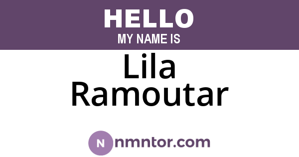 Lila Ramoutar