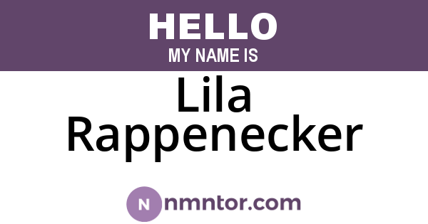 Lila Rappenecker