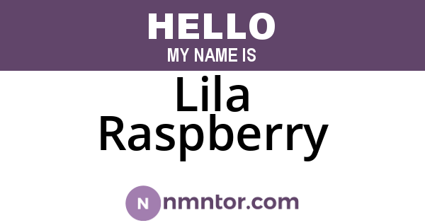 Lila Raspberry