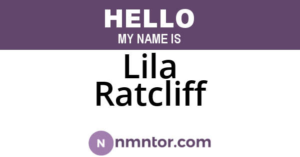 Lila Ratcliff