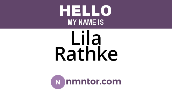 Lila Rathke