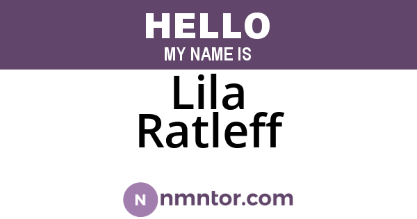 Lila Ratleff