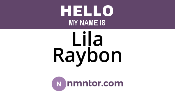 Lila Raybon