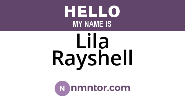 Lila Rayshell