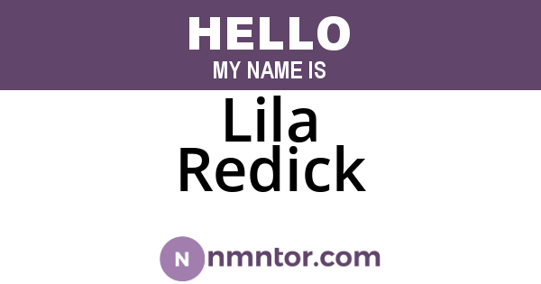Lila Redick