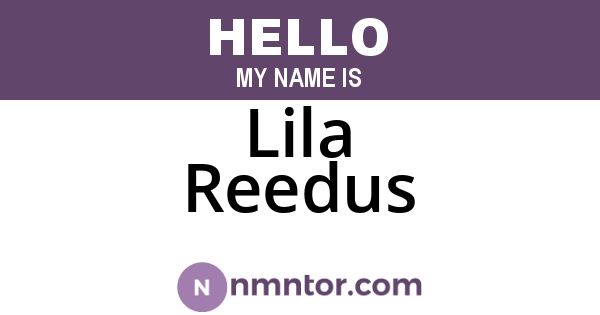 Lila Reedus