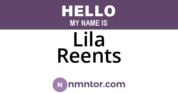 Lila Reents