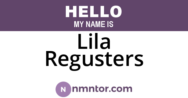 Lila Regusters