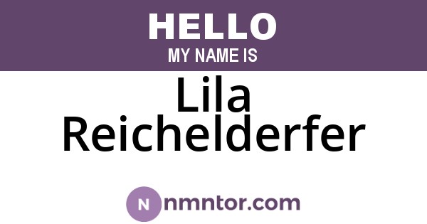 Lila Reichelderfer