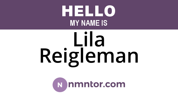 Lila Reigleman