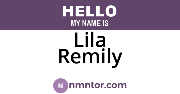 Lila Remily