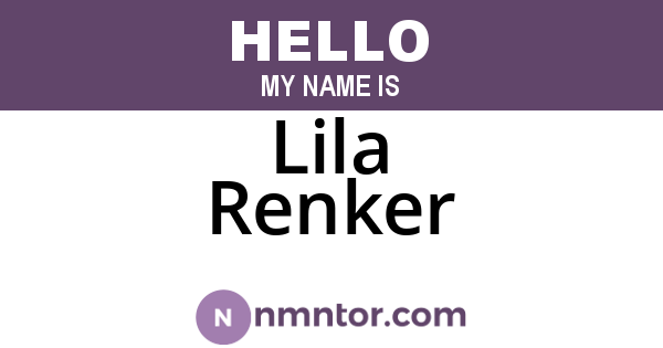 Lila Renker
