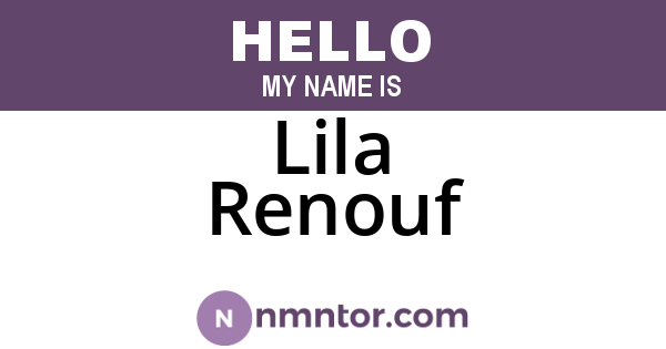 Lila Renouf