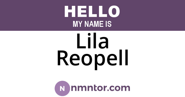 Lila Reopell