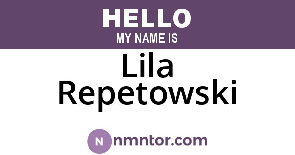 Lila Repetowski