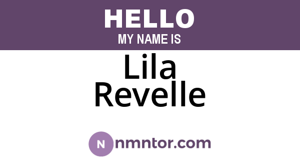 Lila Revelle
