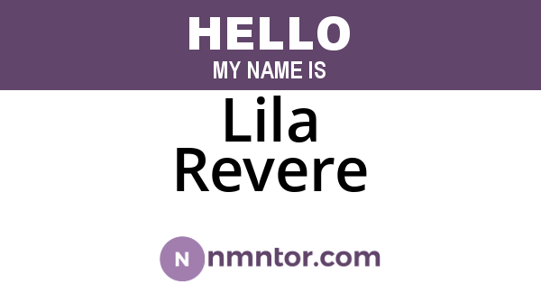 Lila Revere