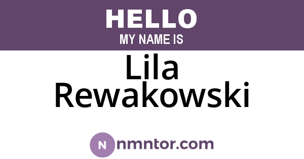 Lila Rewakowski