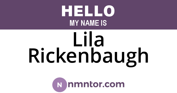 Lila Rickenbaugh