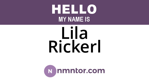 Lila Rickerl