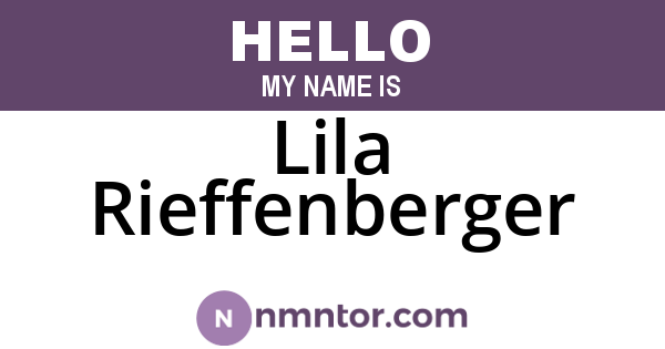 Lila Rieffenberger