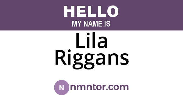 Lila Riggans