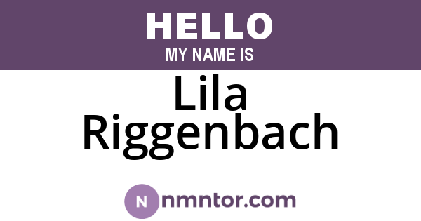Lila Riggenbach