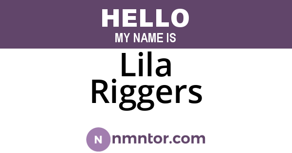 Lila Riggers